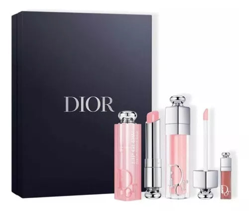 Kit labial Dior Addict brilho labial batom Maximazer com caixa de acabamento Rosa brilhante