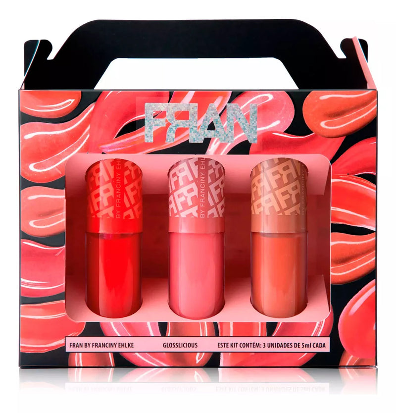 Kit Glosslicious Gloss Labial - Franciny Ehlke Acabamento Brilhante Cor Franciny Ehlke Glosslicious